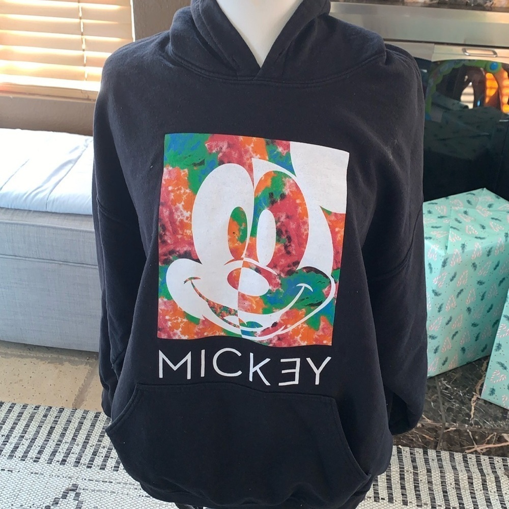 Gently Loved Disney X Neff Mickey Unisex Hoodie XL Missing Draw String